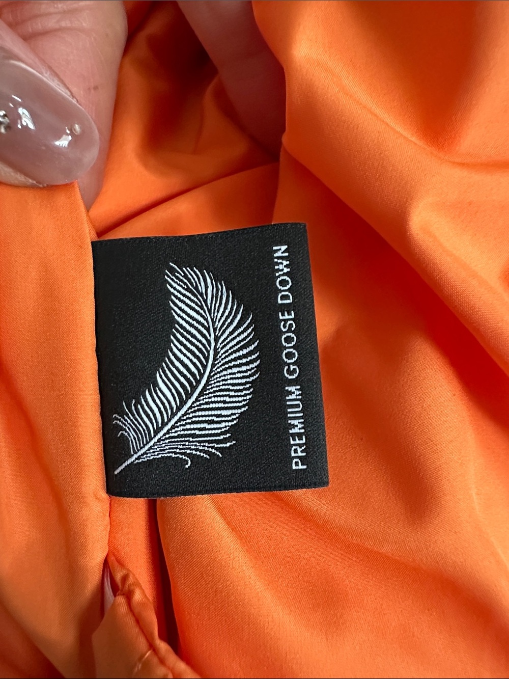 TNA Black Bomber Jacket with Orange Lining - Picture 6 of 6
